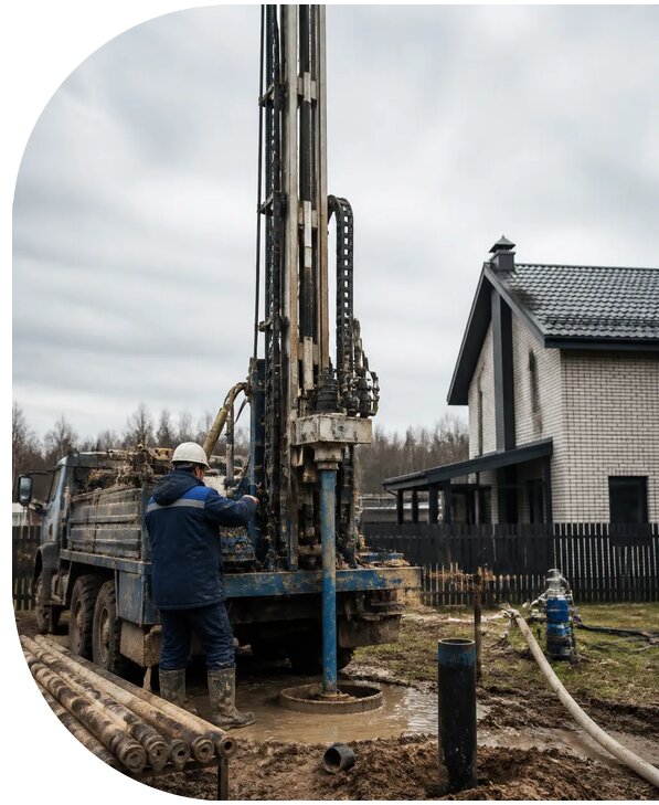 Бурение скважин на воду под ключ в Подольске от 125016 р. | АПаруса-Пдл